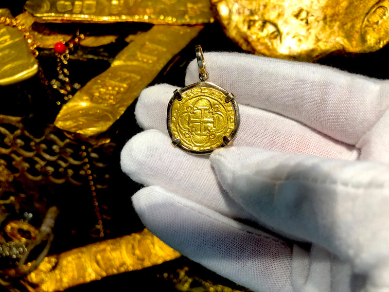Spain 1 Escudo 1516-56 Jewelry Treasure Pendant 2