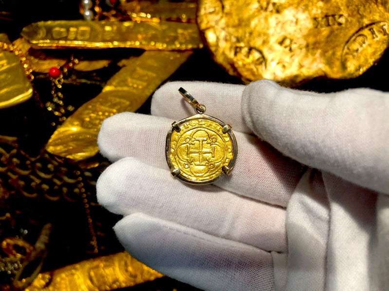 Spain 1 Escudo 1516-56 Jewelry Treasure Pendant 5