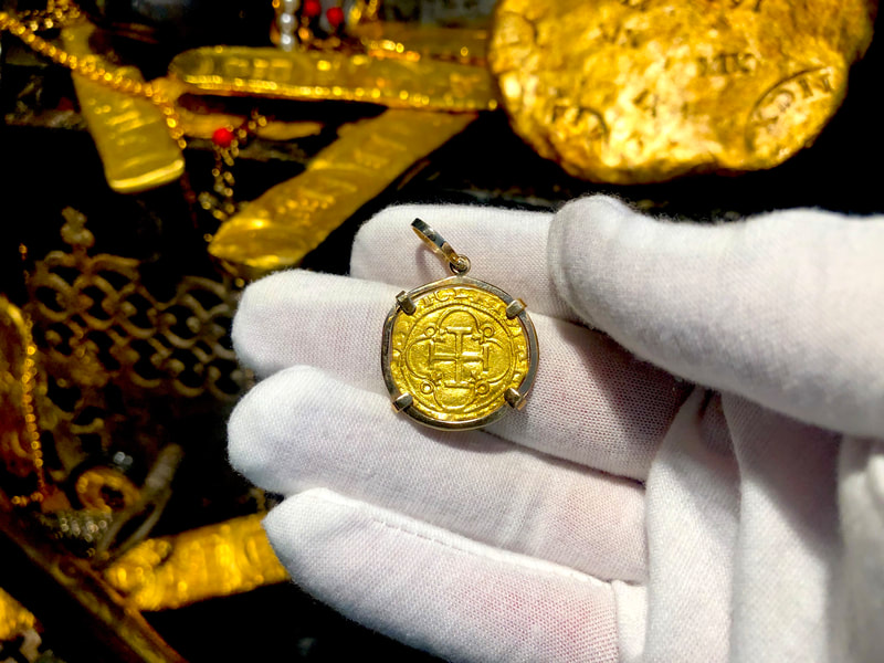 Spain 1 Escudo 1516-56 Jewelry Treasure Pendant 6