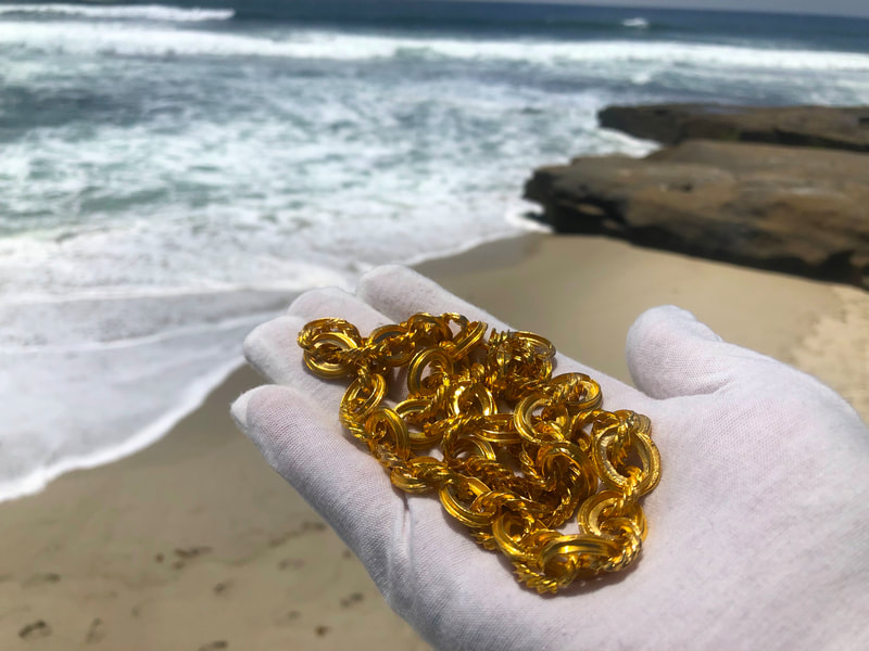 Reproduction Money Chain 24" over 4 OZ with a length of 24 Inches 7