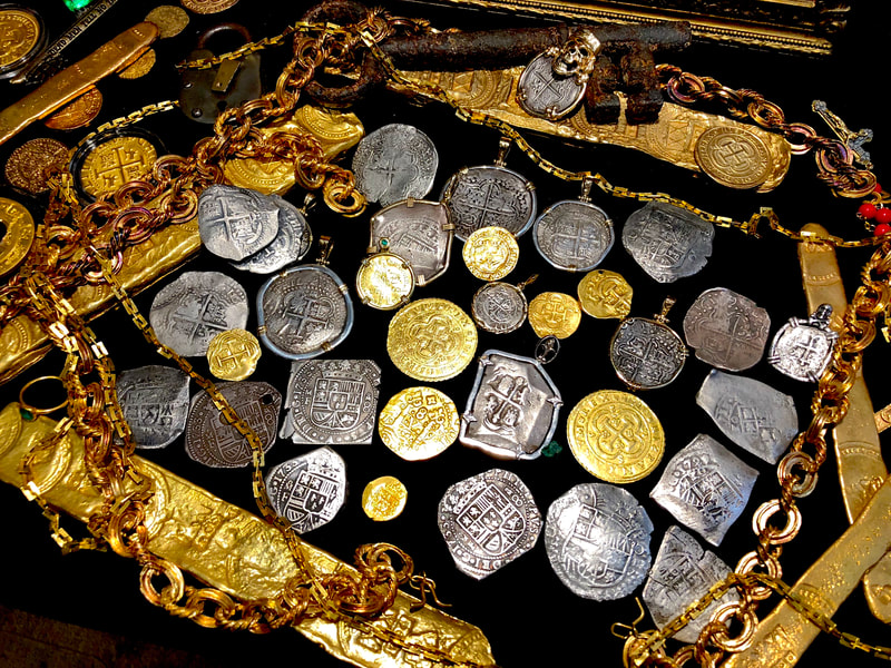 Bolivia 8 Reales 1652 "El Capitana Shipwreck" Pirate Gold Coins Jewelry 6