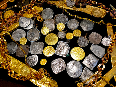 Spain 4 Escudos 1630 "Dated" with Hole Pirate Gold Coins Treasure Jewelry 14