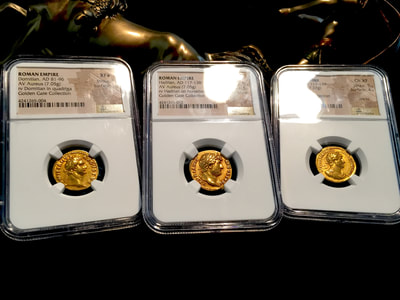 Roman Empire "Hadrian" Exceptional Piece NGC Ch XF 5X5 Fine Style 3