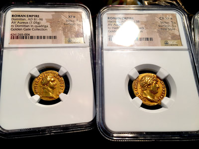 Roman Empire  "Domitian"  Aureus  NGC  XF★ 5x5 8