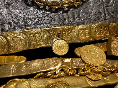 Spain 2 Escudos 1556-98 "Treasure Necklace" Pirate Gold Coins 9