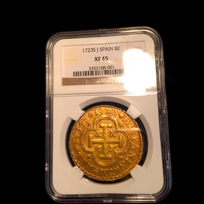 Spain 8 Escudos 1723 NGC 45 Finest and Only Known 5