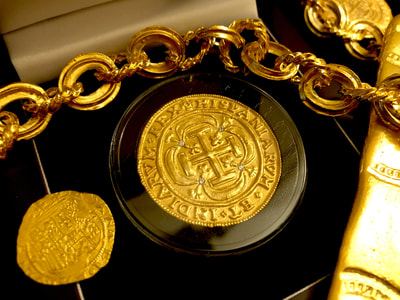 Mexico  "Royal with Diamonds"  1715 Plate Fleet Shipwreck 7