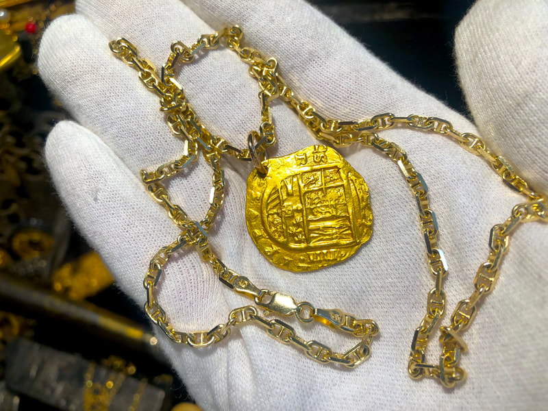 Spain 4 Escudos 1630-47 "Brute Style" Pendant Treasure Jewelry 2
