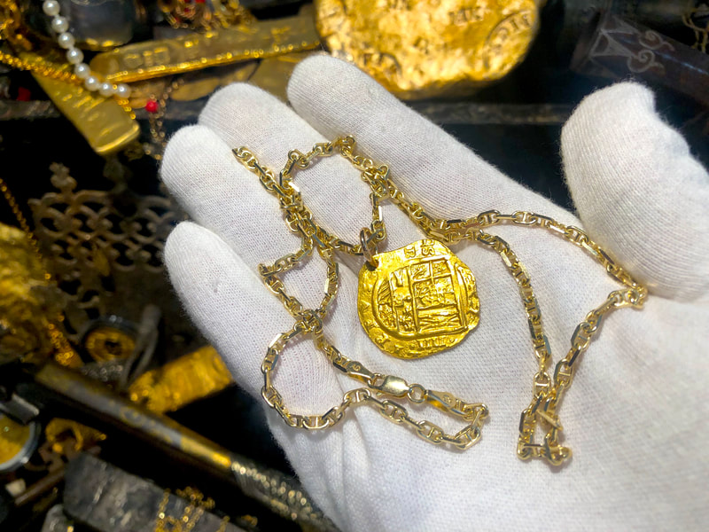 Spain 4 Escudos 1630-47 "Brute Style" Pendant Treasure Jewelry 3