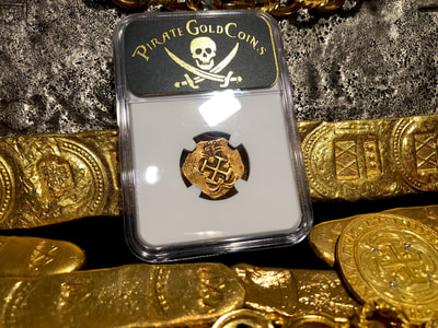 Spain 2 Escudos 1598-1621 NGC 25 Pirate Gold Coins Treasure 7