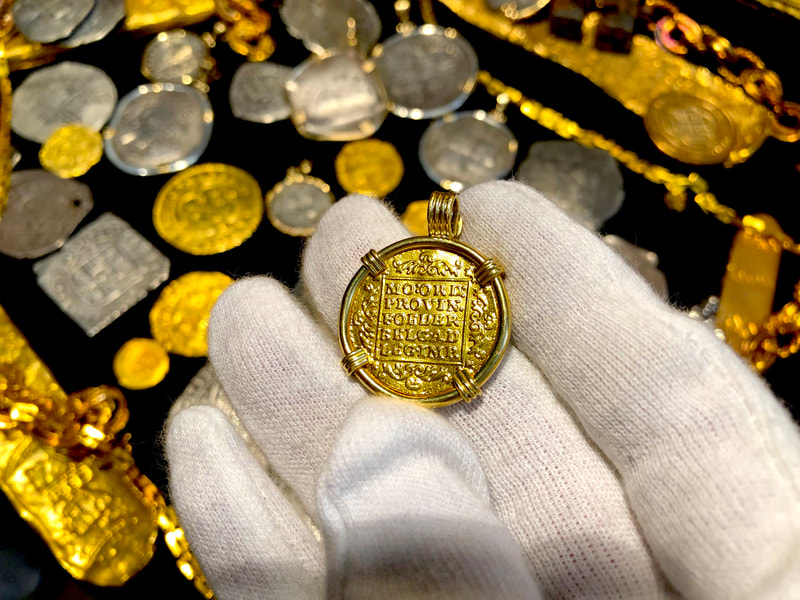 Netherland 1802 Ducat Knight Diamond & Emerald Gold Bezel 7