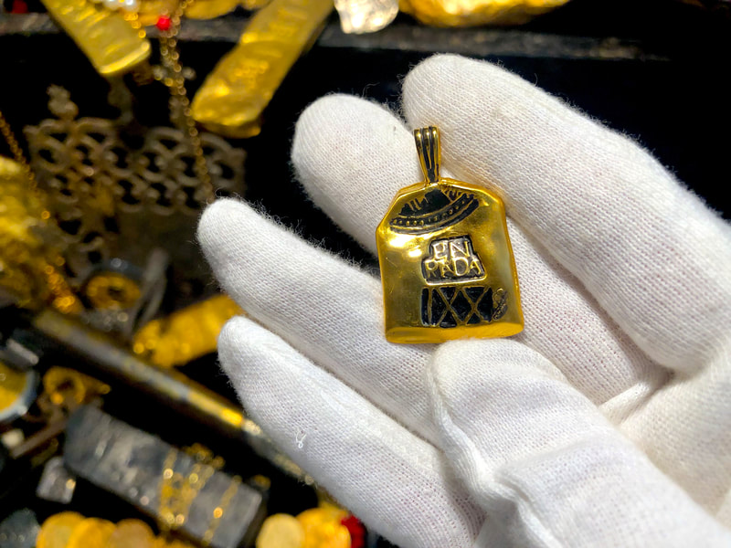 Reproduction Atocha 1622 Shipwreck in Solid Gold 2