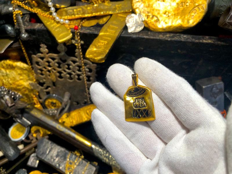 Reproduction Atocha 1622 Shipwreck in Solid Gold 9