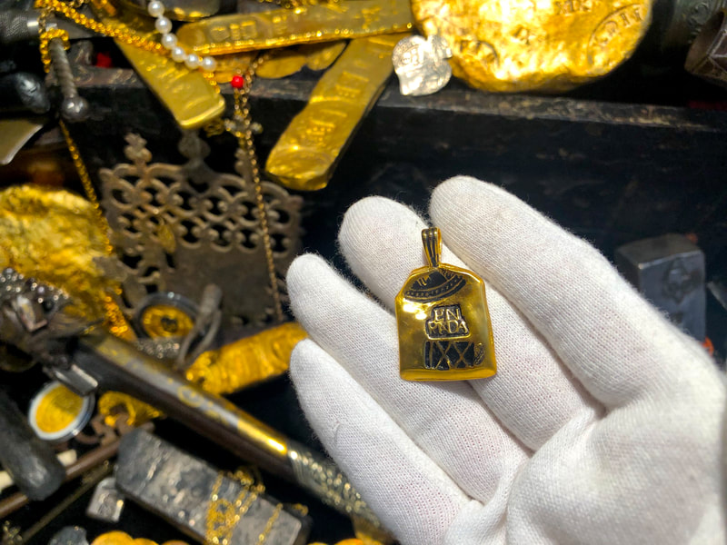 Reproduction Atocha 1622 Shipwreck in Solid Gold 4