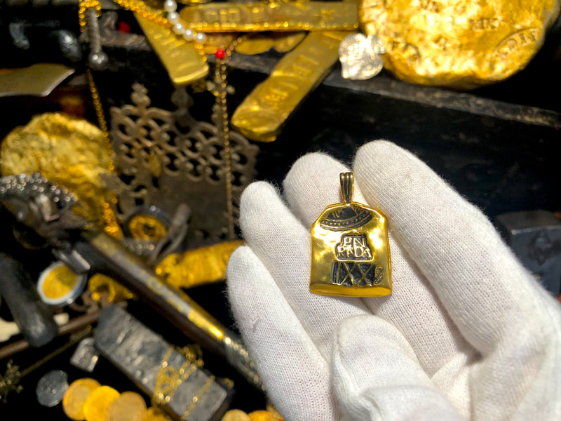Reproduction Atocha 1622 Shipwreck in Solid Gold 11