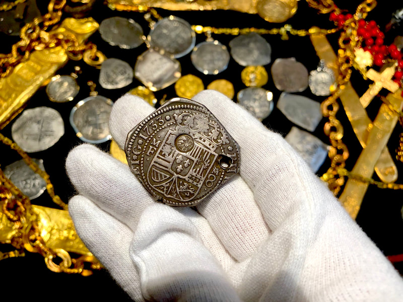 Mexico (Guatemala Counting Mark) 1733 Klippe with Hole for Jewelry 4