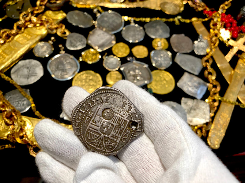 Mexico (Guatemala Counting Mark) 1733 Klippe with Hole for Jewelry 5