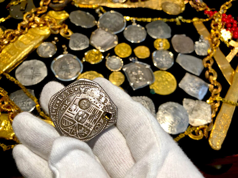 Mexico (Guatemala Counting Mark) 1733 Klippe with Hole for Jewelry