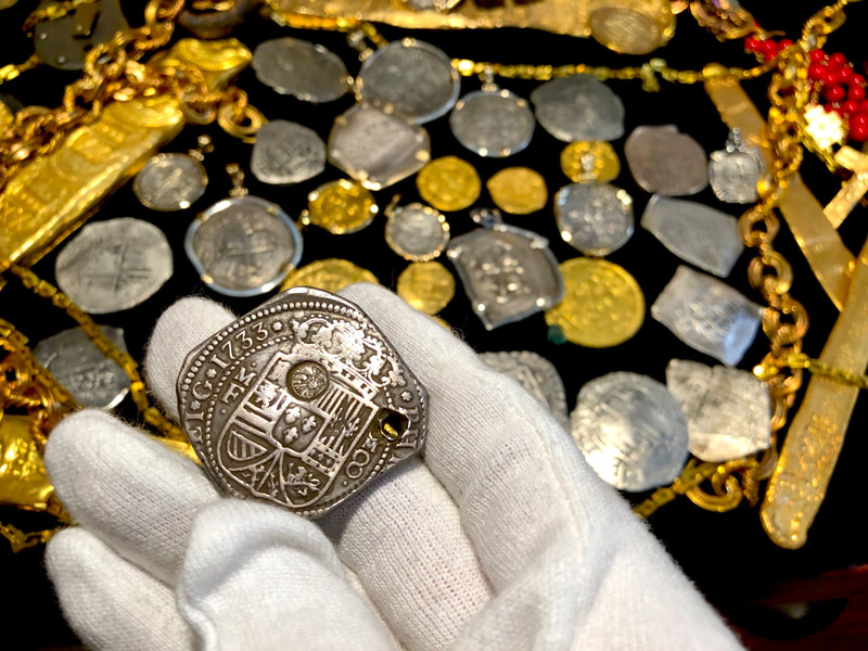 Mexico (Guatemala Counting Mark) 1733 Klippe with Hole for Jewelry 2