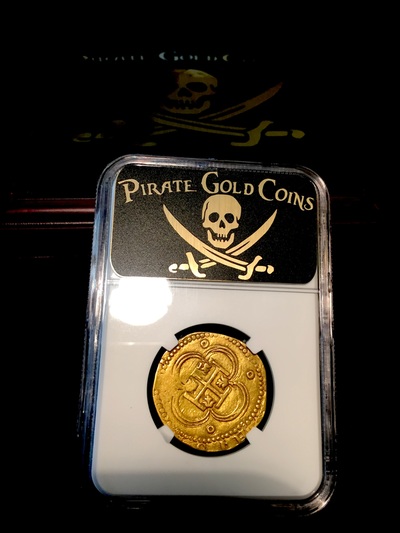 SPAIN GOLD COB 1556-1598 SD 4 ESCUDOS KING PHILIP II DOUBLOON COIN   ~ NGC 45 ~ 6