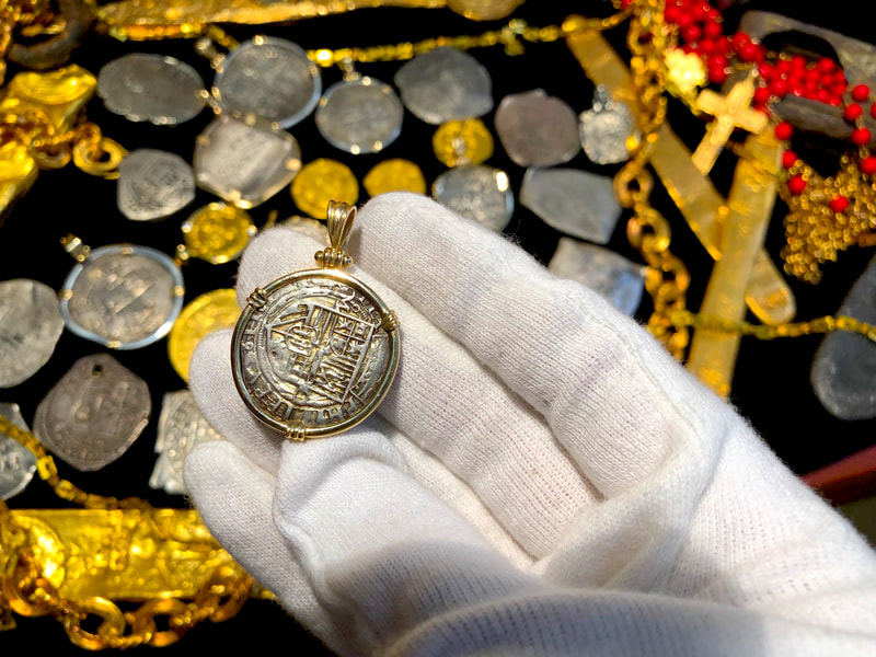 Mexico 1 Real 14kt Gold Bezel Pendant Pirate Treasure Jewelry 2