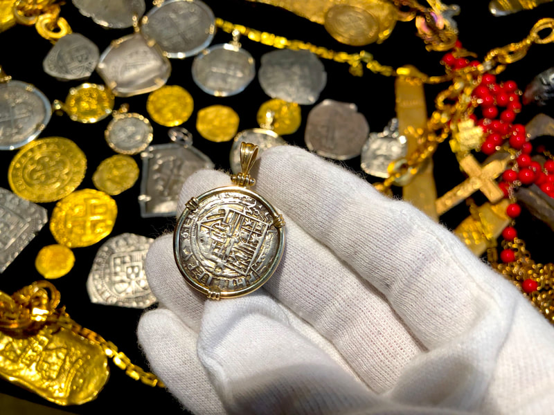 Mexico 1 Real 14kt Gold Bezel Pendant Pirate Treasure Jewelry 4