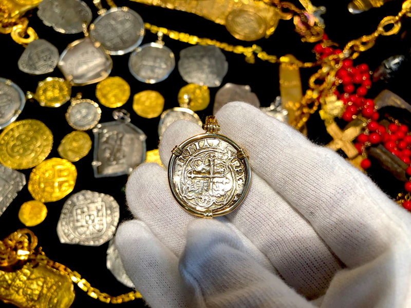 Mexico 1 Real 14kt Gold Bezel Pendant Pirate Treasure Jewelry 5