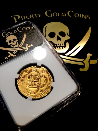 SPAIN GOLD COB 1556-1598 SD 4 ESCUDOS KING PHILIP II DOUBLOON COIN   ~ NGC 45 ~ 9