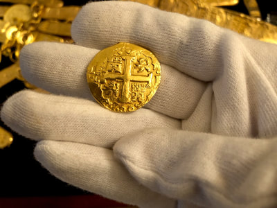 Peru 8 Escudos 1750 "Double Date- La Luz Shipwreck" Raw 10