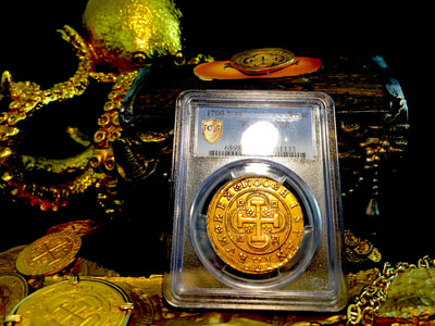 Spain  8 Escudos  1700  "Charles II"  PCGS 50 2