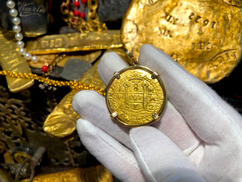 Peru 8 Escudos 1712 Treasure Jewelry 21