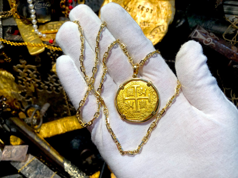 Peru 8 Escudos 1712 Treasure Jewelry 26