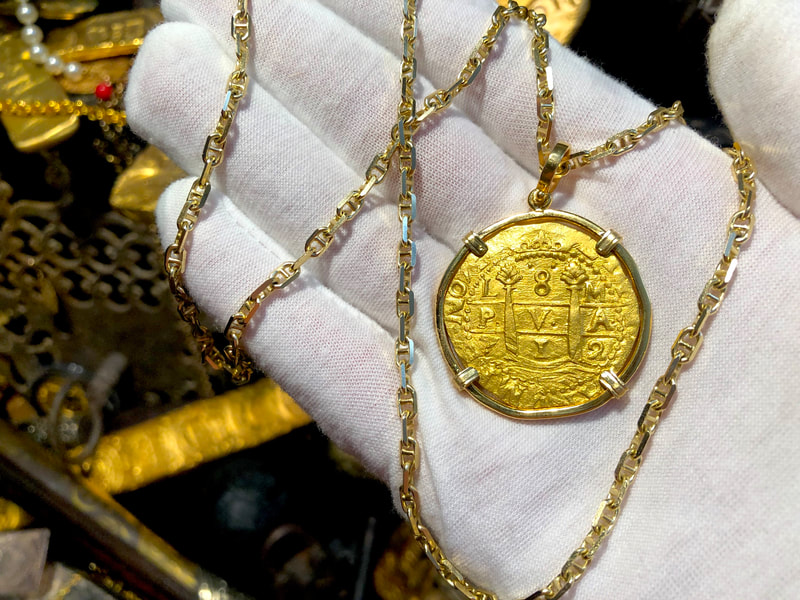 Peru 8 Escudos 1712 Treasure Jewelry 4