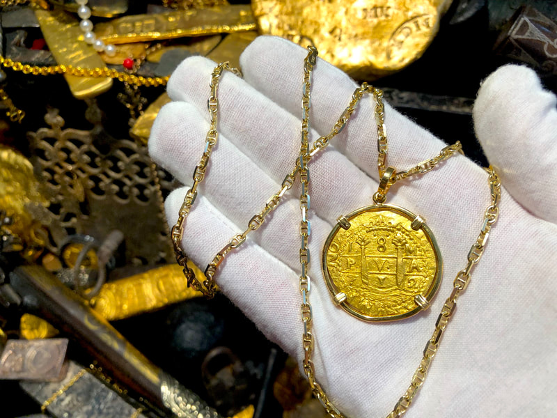 Peru 8 Escudos 1712 Treasure Jewelry 28