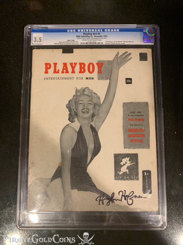 Playboy Magazine Issue #1 Marilyn Monroe SIGNED by Hugh Hefner 10