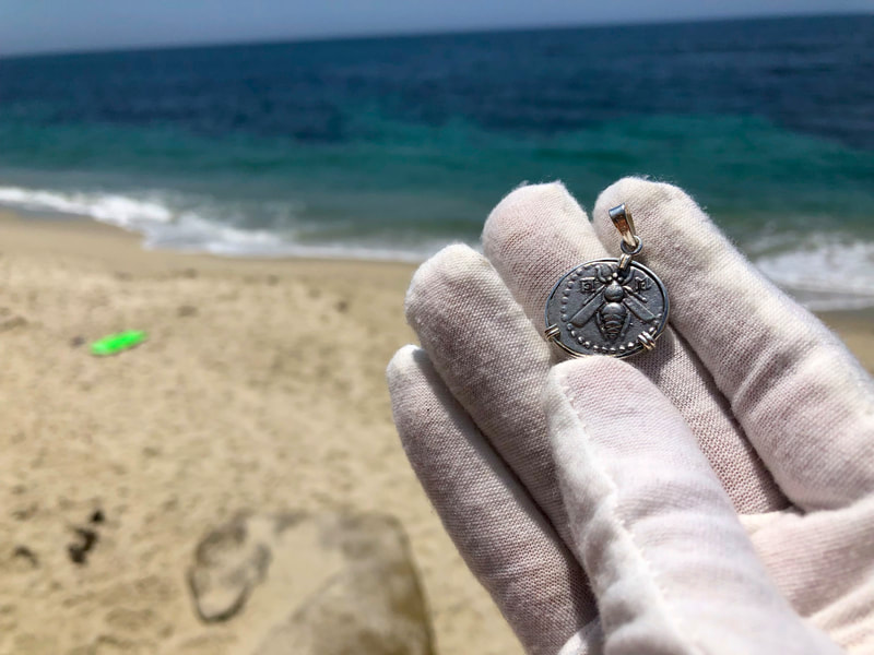 Phoenicia (Arados) Drachm 171BC "Bee" Ancient Pendant 3