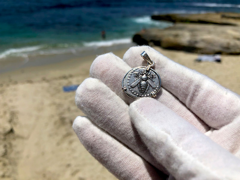 Phoenicia (Arados) Drachm 171BC "Bee" Ancient Pendant 6