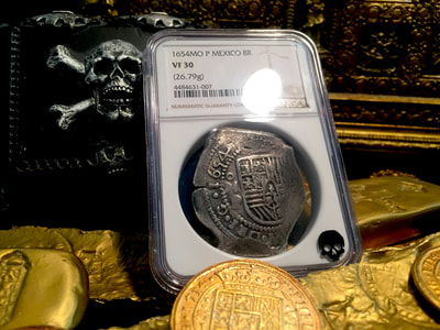 Mexico 8 Reales 1654 "Likely Maravillas Shipwreck" NGC 30 Treasure Coin 3