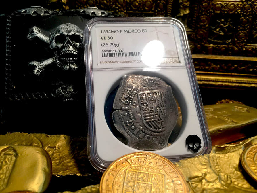 Mexico 8 Reales 1654 "Likely Maravillas Shipwreck" NGC 30 Treasure Coin