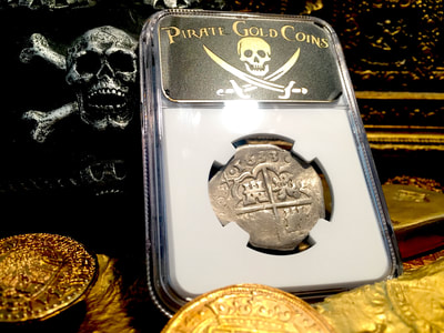 Spain 4 Reales Full 4 Digit Date 1633 Pirate Gold Coins Treasure 5