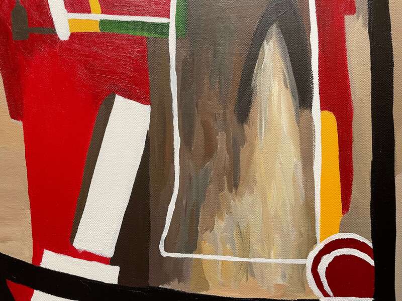 Treasure Paintings by JR Bissell: A Pirate Rendition of Basquiat's Triptych 12