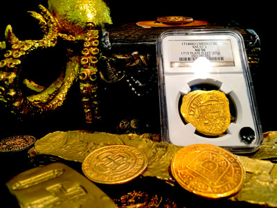 Mexico 8 Escudos "1715 Fleet" 1714 NGC 58 3