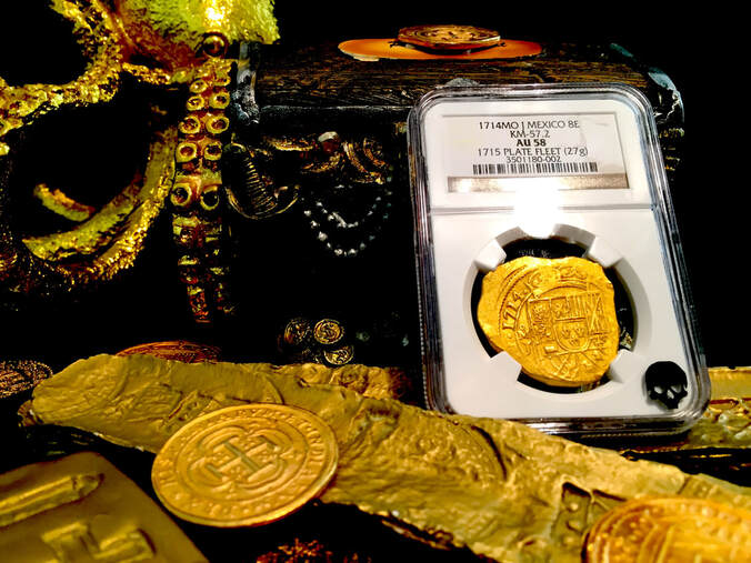 Mexico 8 Escudos "1715 Fleet" 1714 NGC 58 4