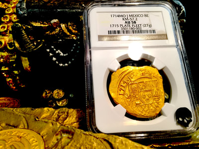 Mexico 8 Escudos "1715 Fleet" 1714 NGC 58 2