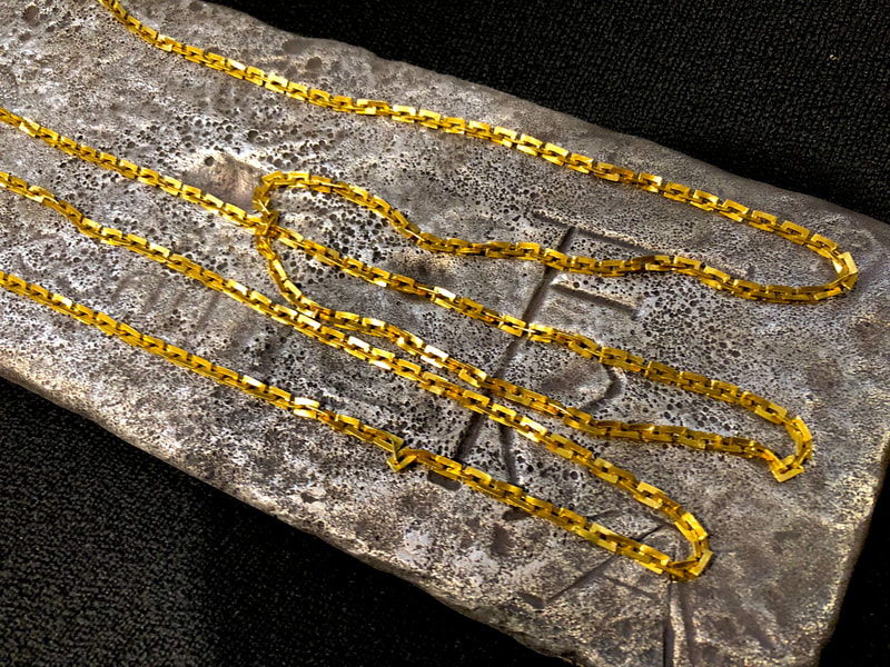 Gold Money Chain from Maravillas 1656 Shipwreck 66" Inches 10