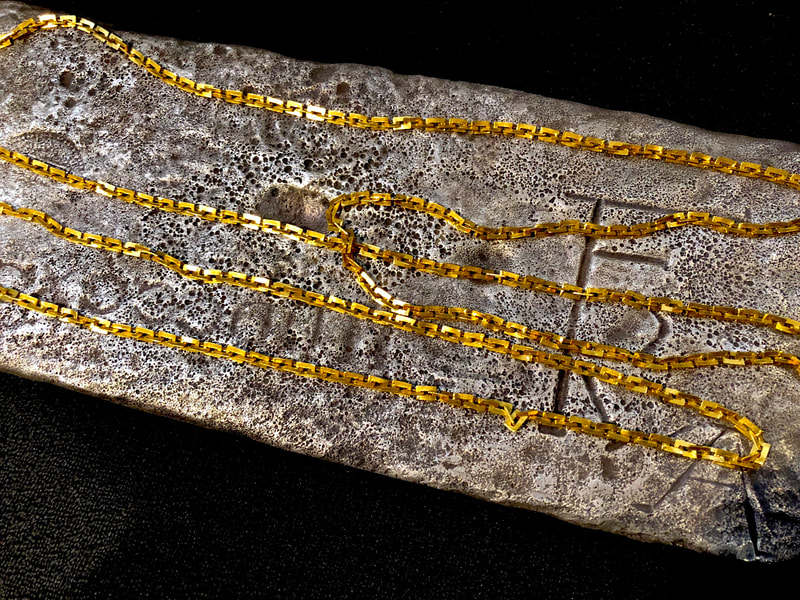 Gold Money Chain from Maravillas 1656 Shipwreck 66" Inches 7