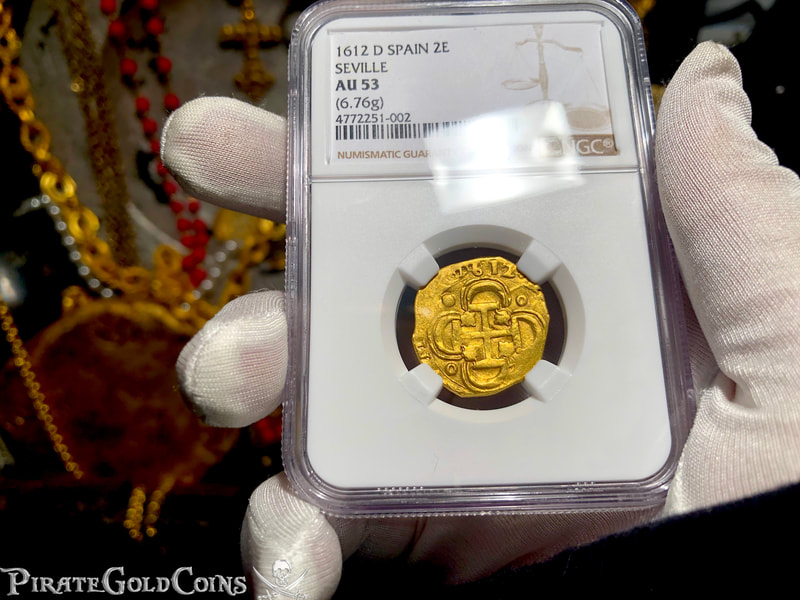 Spain 2 Escudos 1612 "Full 4 Digit Date" NGC 53 2