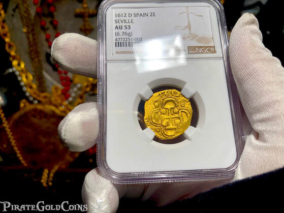 Spain 2 Escudos 1612 "Full 4 Digit Date" NGC 53