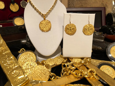 Reproduction Colombia 1622 "First Gold Coin in New World" Gold Electroplated 9