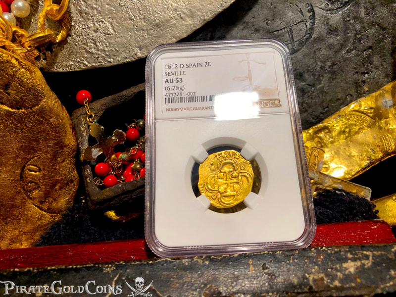 Spain 2 Escudos 1612 "Full 4 Digit Date" NGC 53 10